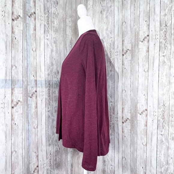 Old Navy Open Front Cardigan | Red | Maroon | Lightweight | Medium | Women's - Picture 2 of 8